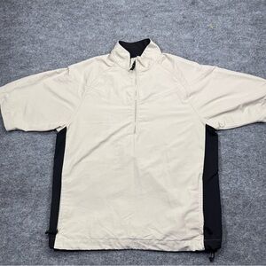 Nike Men's Tan and Black Windbreaker Golf